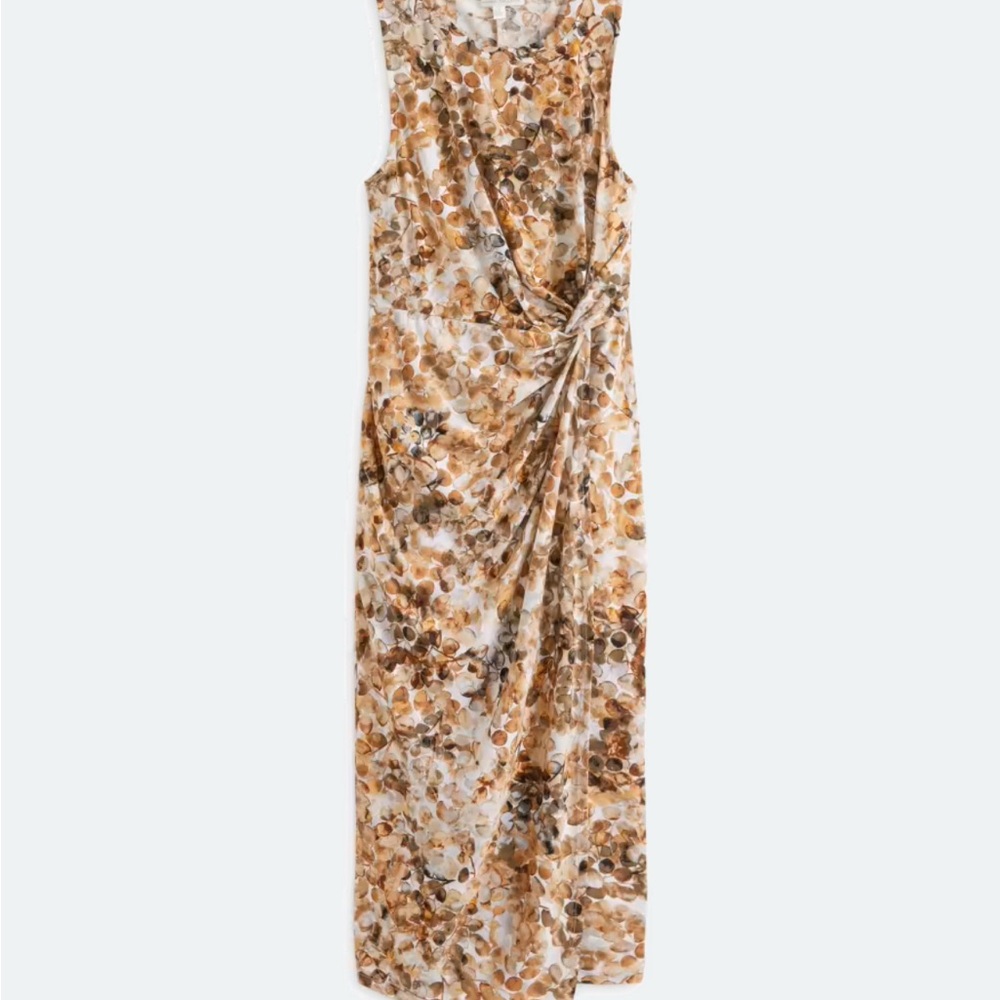 Nine Britton Floral Maxi Dress in Brown and Cream
